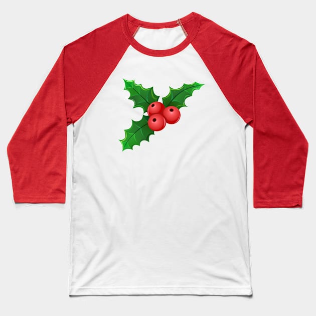 Mistletoe Baseball T-Shirt by DigiToonsTreasures
